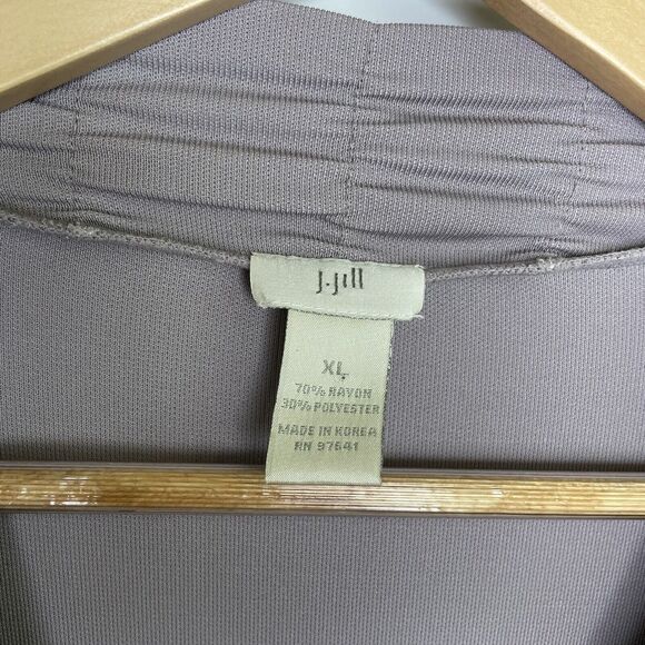 J.Jill 3 Piece Set Monochrome Gray Cardigan XL Pants L Skirt LP Silky Soft - Picture 13 of 14